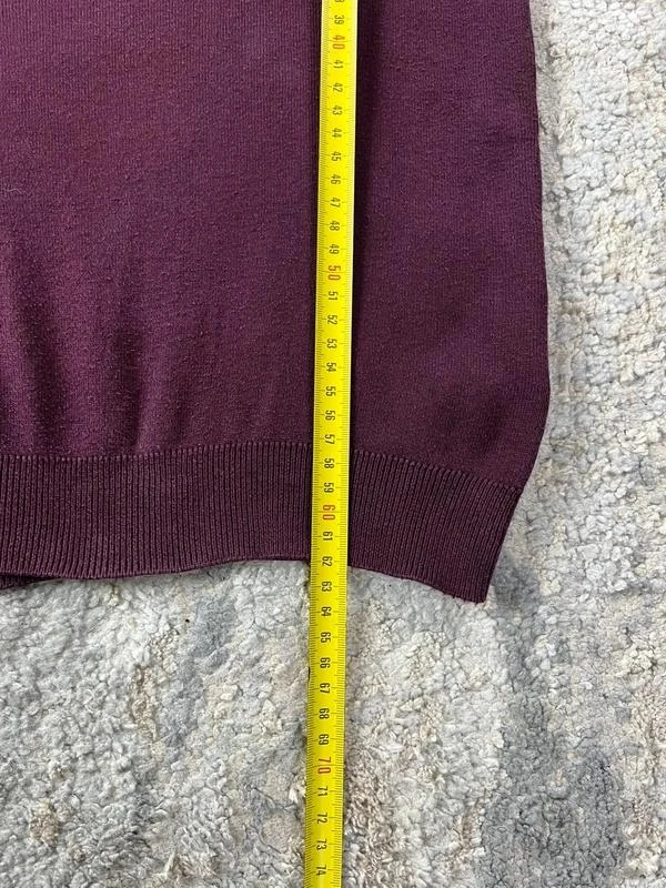 Suéter gola V vinho Polo Ralph Lauren tamanho M – photo 11